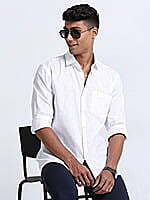 Mono Premium White Shirt Full Sleeve