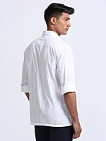 Cotton Finish White Shirt Full Sleeve
