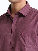 Economic Shirt Purple Colour Full Sleeve