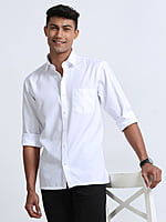 Fine Cotton White Shirt Full Sleeve