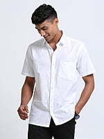 Mono Premium White Shirt Half Sleeve